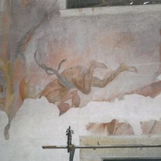 2. Moravská Třebová 2005 - kostel na Křížovém vrchu. Presbytář, stav před rekonstrukcí